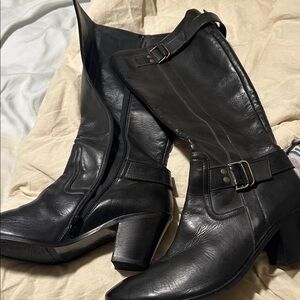 Paul Green Black Leather Boots